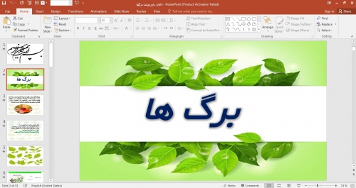 پاورپوینت برگها - اسمارت فایل