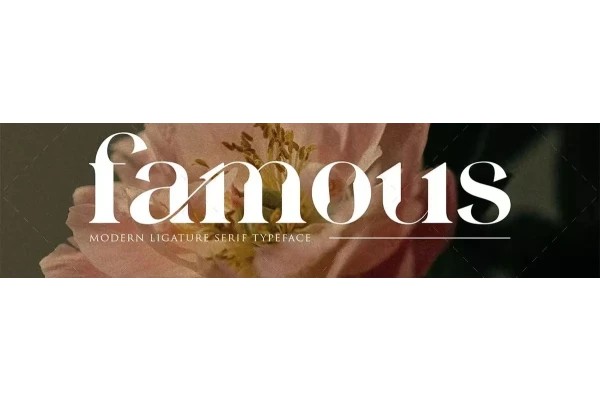 دانلود فونت Famous