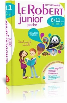کتاب دیکشنری فرانسه ل روبرت جونیور Dictionnaire Le Robert Junior Poche 8-11 ans CE-CM, 6eme