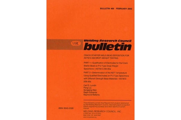 🆕استاندارد نایاب WRC 469 🌺WRC 469 2002 ♦️Crack Strarter Weld Bead Depositioner For ASTM E 208 Drop Weight Test