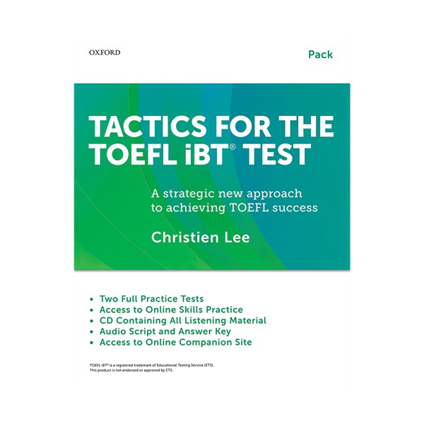 کتاب تکتیکس فور د تافل آی بی تی تست Tactics For the TOEFL iBT Test+Booklet