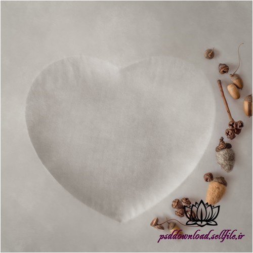 بک دراپ نوزاد قلب سپید و بلوط -کد 3219 - اسمارت فایل