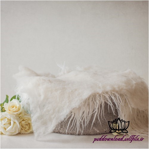بک دراپ نوزاد سبد و گل رز -کد 3215 - اسمارت فایل