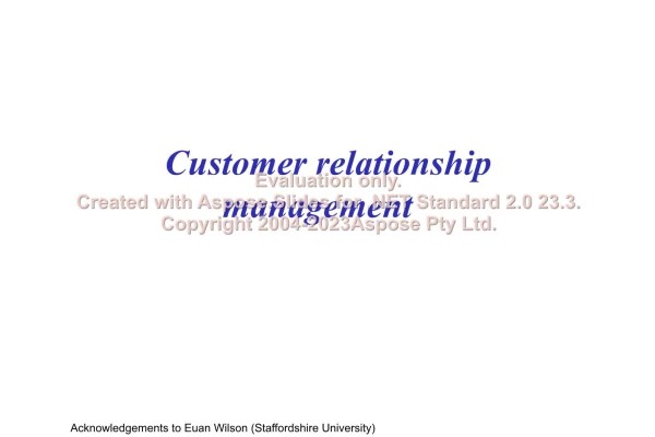 پاورپوینت Customer Relationship management تعداد اسلاید : 18 نسخه کامل✅