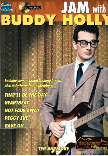 دانلود کتاب آموزش گیتار و قطعات Buddy Holly CD + PDF | Jam With Buddy Holly