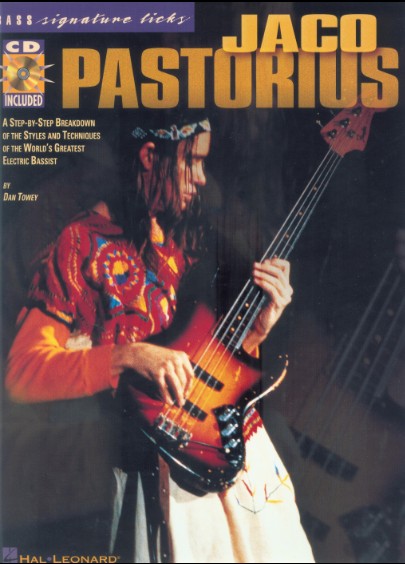 دانلود کتاب آموزش تکنیک‌ها و سولوهای گیتار بیس CD + PDF | Jaco Pastorius – Bass Signature Licks