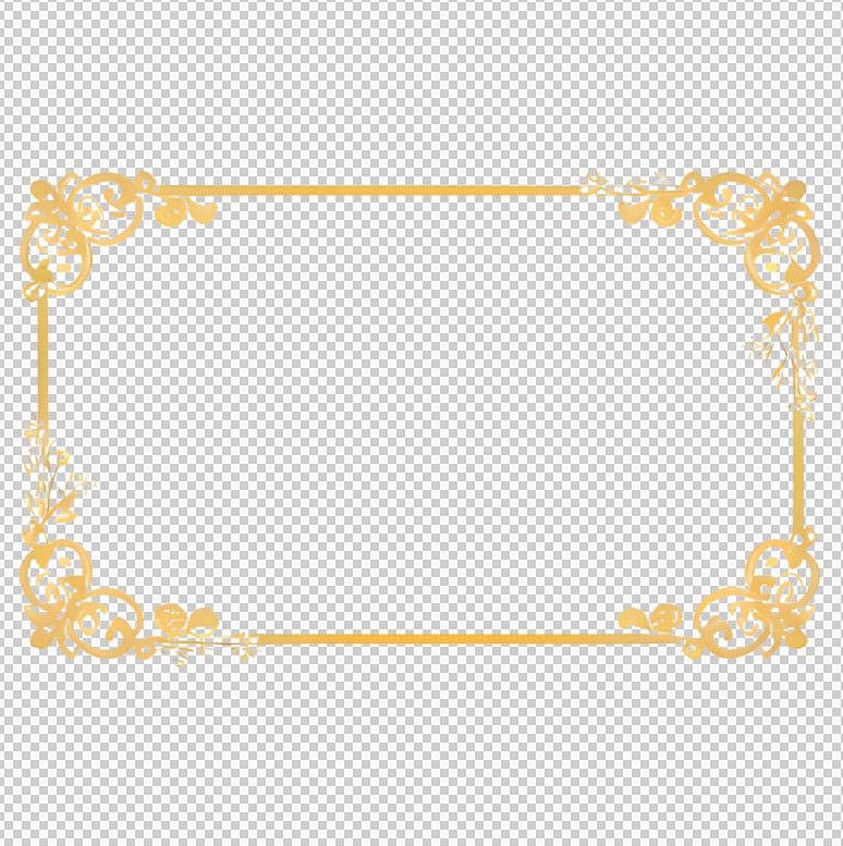 فایل png قاب گلدار