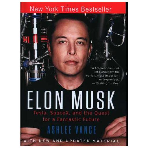کتاب Elon Musk ایلان ماسک اثر آشلی ونج