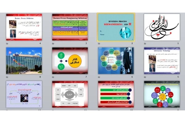 پاورپوینت BUSINESS PROCESS REENGINEERING AND IT