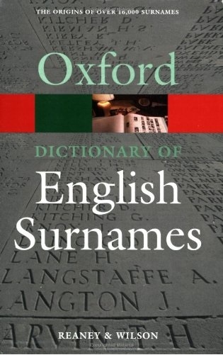 کتاب فرهنگ لغت نامهای خانوادگی انگلیسی A Dictionary of English Surnames