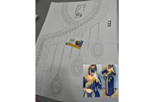 طرح لباس کد ۷۳۵