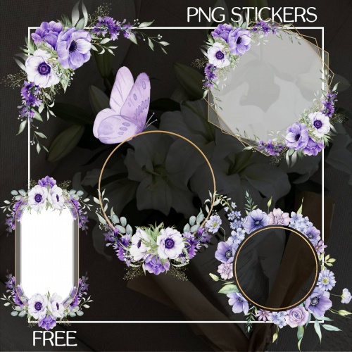 وکتور قاب گلدار png - اسمارت فایل