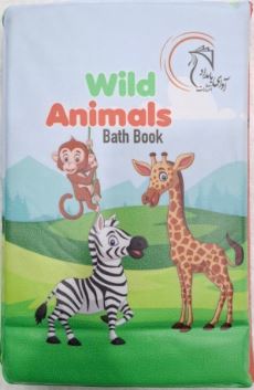 کتاب حمام سایز بزرگ حیوانات wild animals bath book
