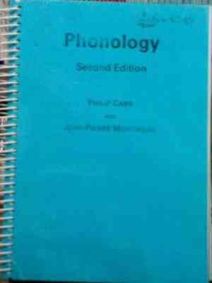 واج شناسی Phonology ( by Philip Carr Jean pierre Montreuil )