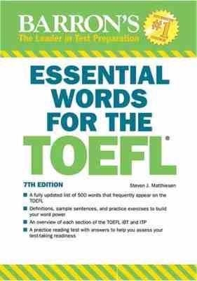 اسنشال ورد فور د تافل ESSENTIAL WORDS FOR THE TOEFL – Barrons