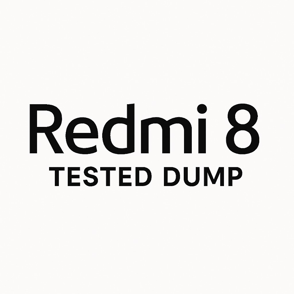 دامپ تست شده Redmi 8