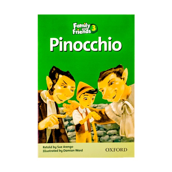 کتاب داستان کوتاه کودکان سطح 3 Pinocchio Family Readers