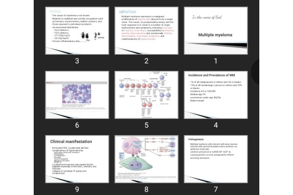 پاورپوینت Multiple myeloma