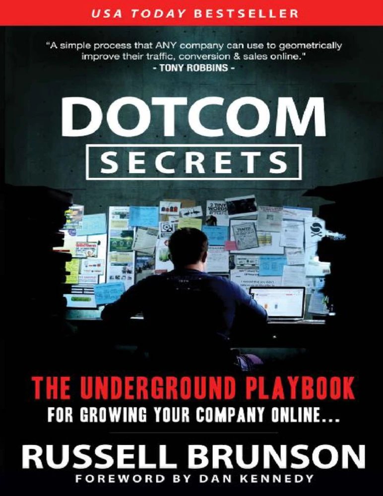 کتاب DotCom Secrets (رازهای دات‌کام) نسخه انگلیسی PDF | راسل برانسون (Russell Brunson)