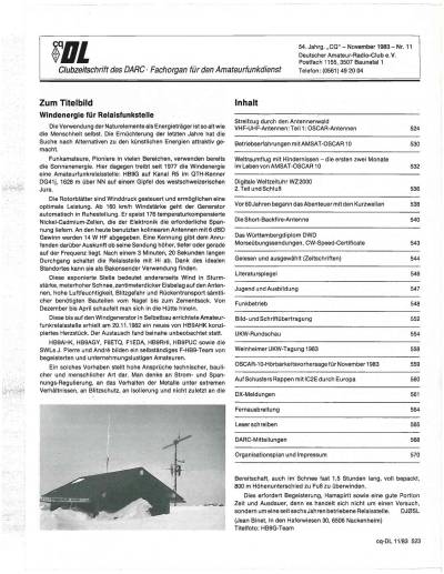 دانلود کتاب CQ DL 11/83 – Amateurfunkmagazin