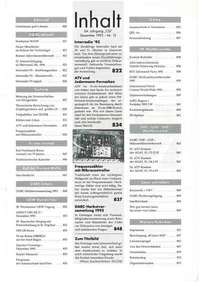 دانلود کتاب CQ DL 12/93 – Amateurfunkmagazin
