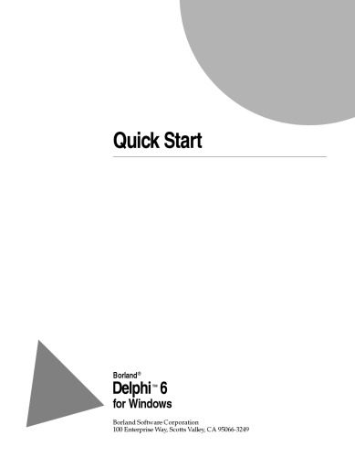 دانلود کتاب Delphi 6 for Windows / Quickstart