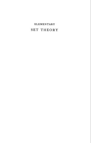 دانلود کتاب Elementary Set Theory