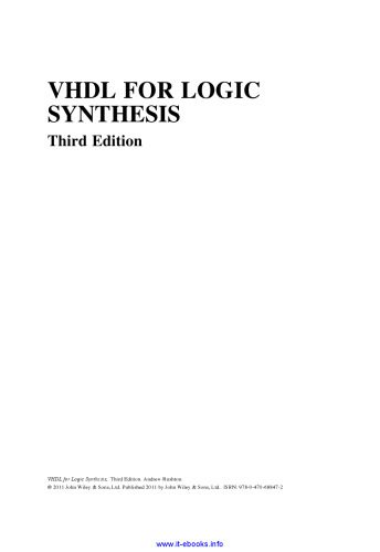 دانلود کتاب VHDL for Logic Synthesis, 3rd Edition