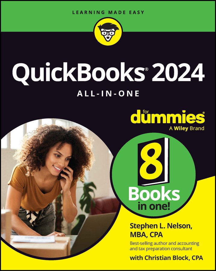 QuickBooks ۲۰۲۴: راهنمای جامع و کامل برای مبتدیان ۲۰۲۳ <br> QuickBooks 2024 All-in-One For Dummies 2023 - کالیبو