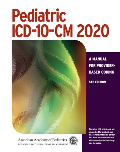 ICD-۱۰-CM کودکان: راهنمای کدگذاری مبتنی بر ارائه دهندگان، ۲۰۲۰ نسخهٔ ۲۰۱۹ <br> Pediatric ICD-10-CM 2020: A Manual for Provider-Based Coding 2019 - کالیبو