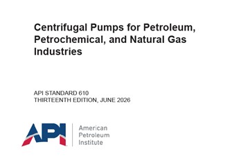 API STD 610- Centrifugal Pumps for Petroleum, Petrochemical, and Natural Gas Industries- استاندارد پمپ های گریز از مرکز
