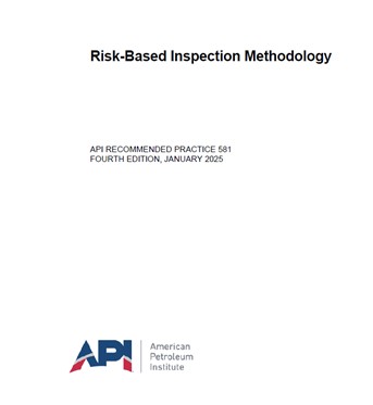 API RP 581- 2025- Risk-Based Inspection Methodology- دانلود استاندارد بازرسی بر مبنای ریسک