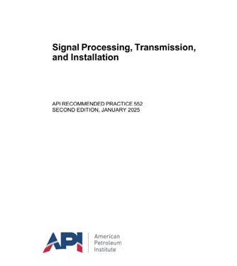API RP 552- 2025- Signal Processing, Transmission, and Installation- دانلود استاندارد
