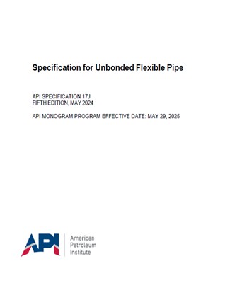 API Spec 17J-2025- Specification for Unbonded Flexible Pipe- دانلود استاندارد