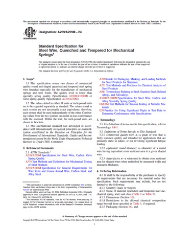 ASTM A229/A229M − 24- Standard Specification for Steel Wire, Quenched and Tempered for Mechanical Springs -دانلود استاندارد