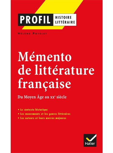 Profil - Mémento de la littérature française