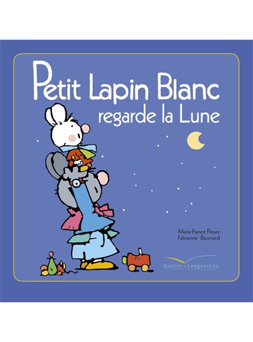 Petit Lapin Blanc regarde la lune