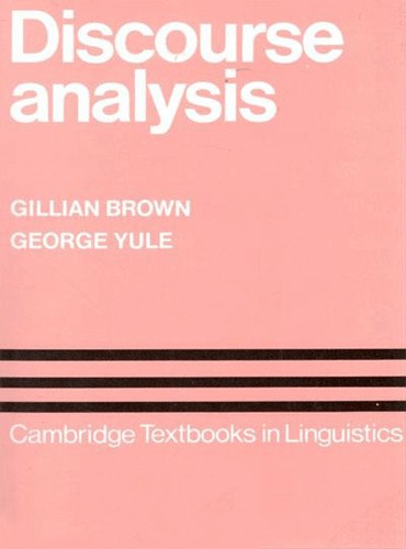 Discourse Analysis by Yule