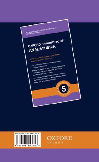 Oxford Handbook of Anaesthesia2022