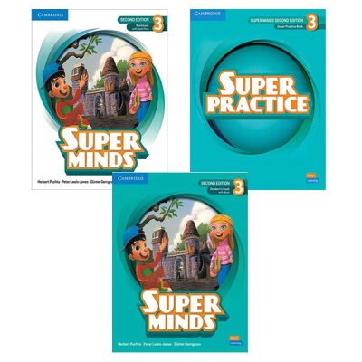 پک 3 جلدی کتاب سوپر مایندز 3 ویرایش دوم pack Super Minds 3