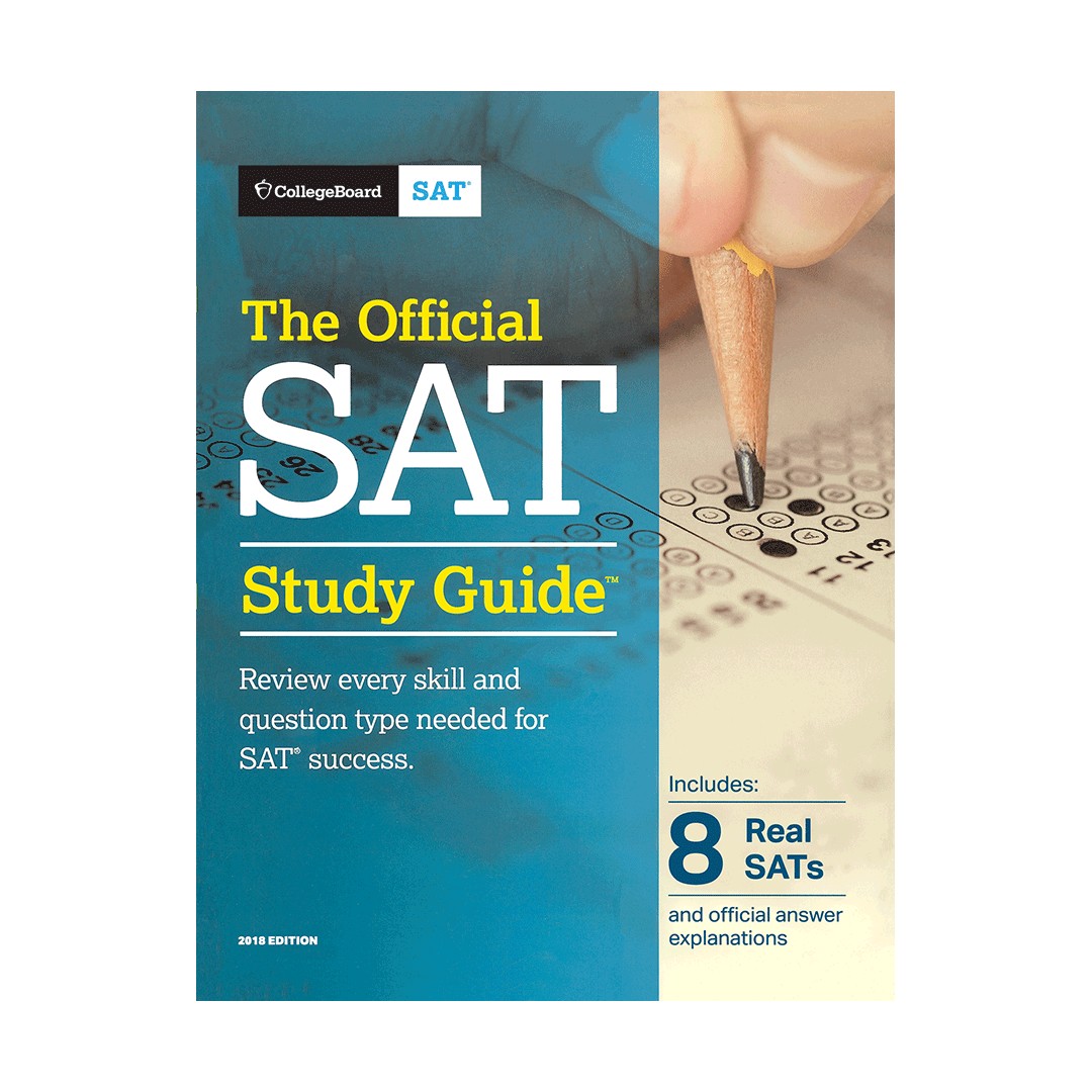 The Official SAT Study Guid (2018 Edition)+DVD کتاب زبان