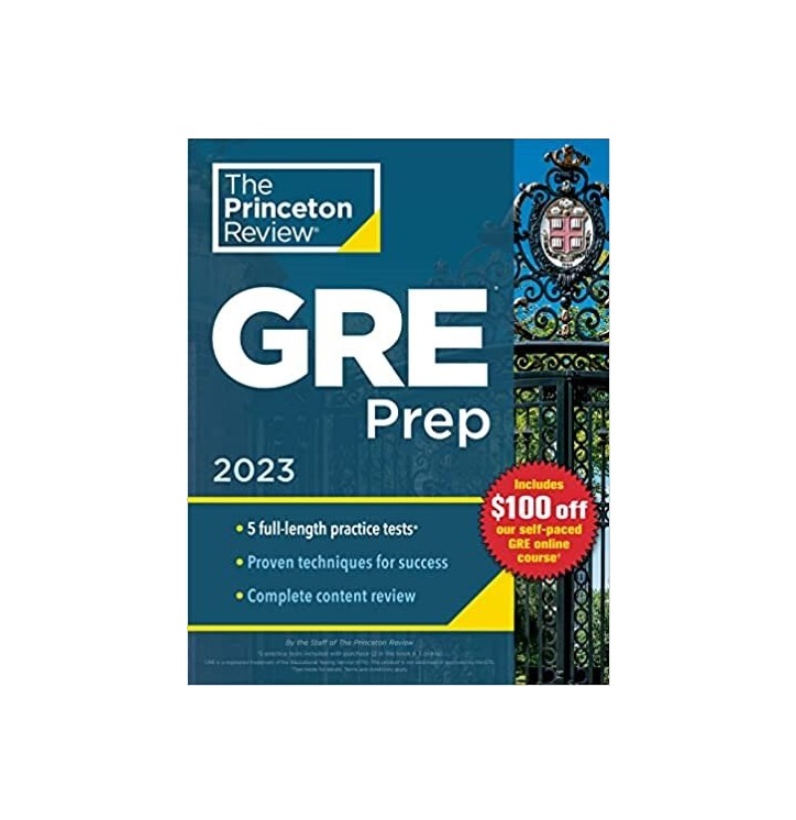 Princeton Review GRE Prep 2023 پرینستون ریویو جی آر ای پرپ