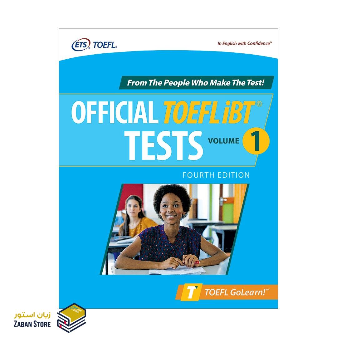 OFFICIAL TOEFL iBT Tests Volume 1 Fourth Edition آفیشال تافل آی بی تی تست ولوم یک ویرایش چهارم