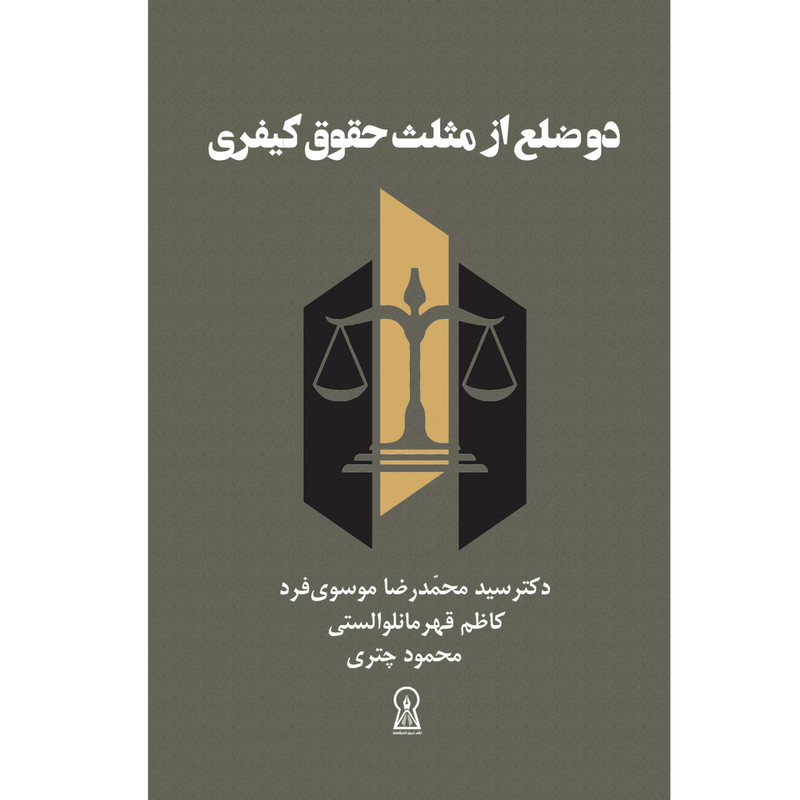 کتاب دو ضلع از مثلث حقوق کیفری اثر سیدمحمدرضا موسوی فرد نشر زرین اندیشمند