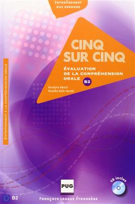 کتاب CINQ SUR CINQ, NIVEAU B2 (MP3 INCLUS)