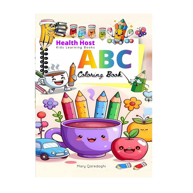 کتاب 	ABC coloring book اثر مریم قره‌داغی انتشارات میزبان سلامتی