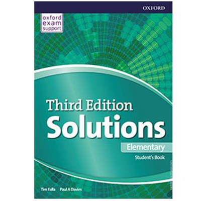 کتاب زبان سولوشن المنتری Solutions Elementary