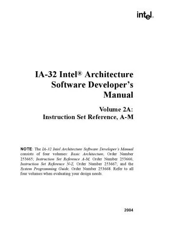 دانلود نسخه کامل کتاب IA-32 Intel® Architecture Software Developer’s Manual, Volume 2A: Instruction Set Reference, A-M