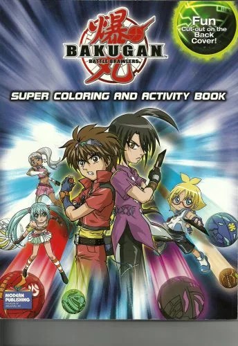 دانلود نسخه کامل کتاب Bakugan – Super Coloring And Activity Book