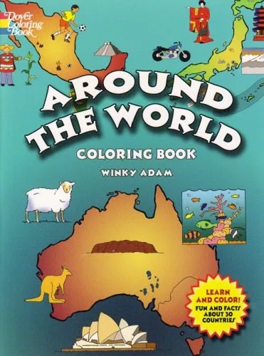 دانلود نسخه کامل کتاب Around the World Coloring Book